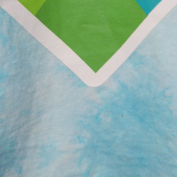 Polaroid Tie Dye Short Sleeve Crop Top Size L - Picture 10 of 11